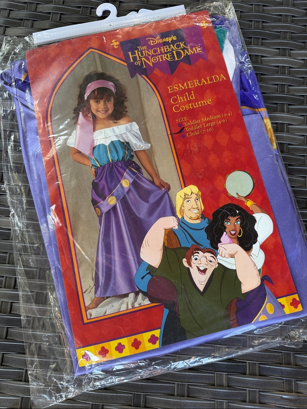 1999 Disney Esmeralda Purple Child Costume - The Hunchback of Notre Dame